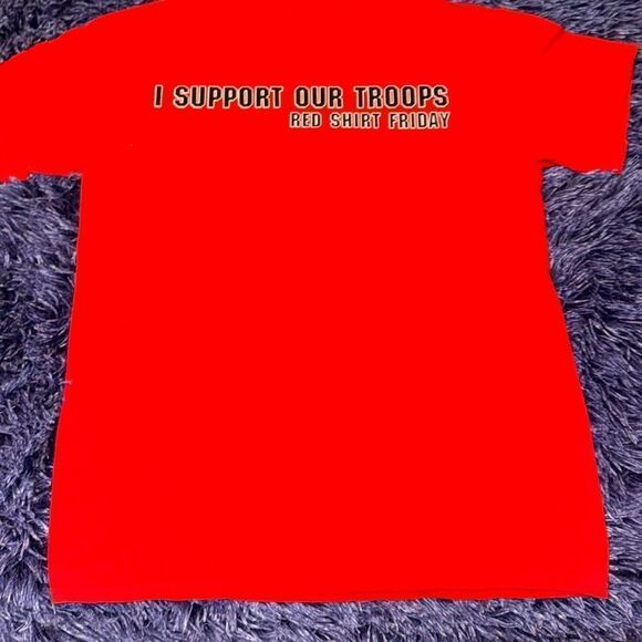 RED FRIDAY MILITARY SUPPORT t shirt - Picture 1 of 6